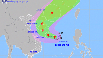 Tropical depression in the East Sea strengthens into storm No. 1