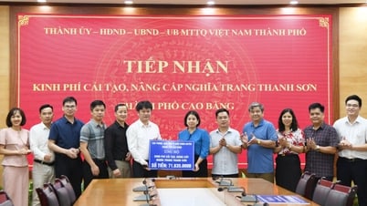 The city received more than 270 million VND in support to repair and upgrade Thanh Son Martyrs Cemetery - Cao Bang Electronic Newspaper